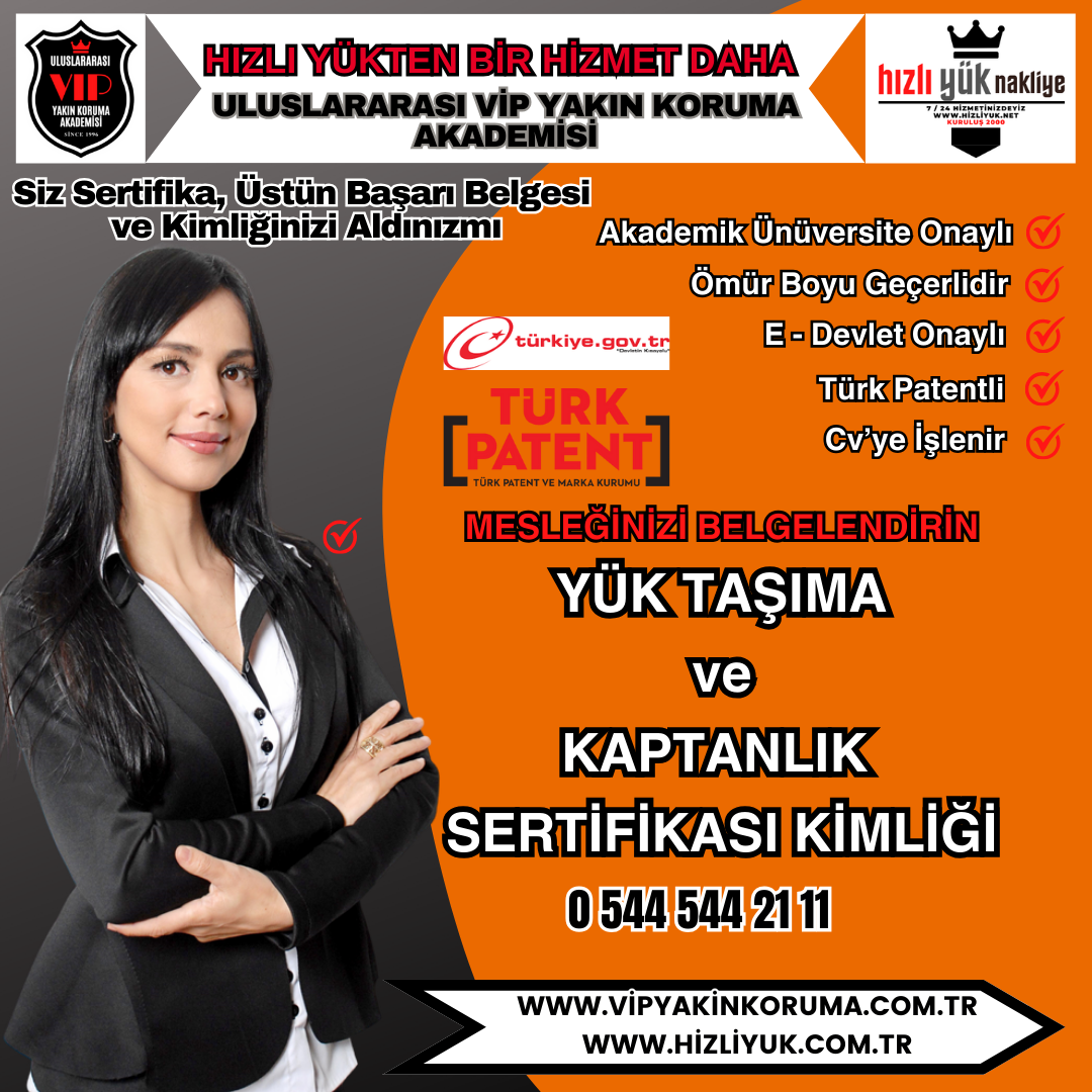 YÜK TAŞIMA VE KAPTANLIK SERTİFİKASI....