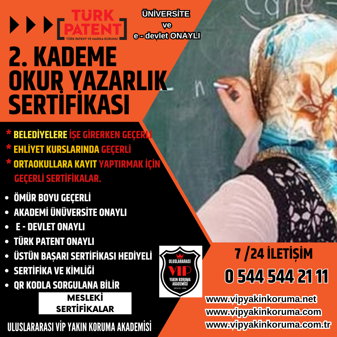 2. KADEME OKUR YAZARLIK SERTİFİKALI EĞİTİMİ...
